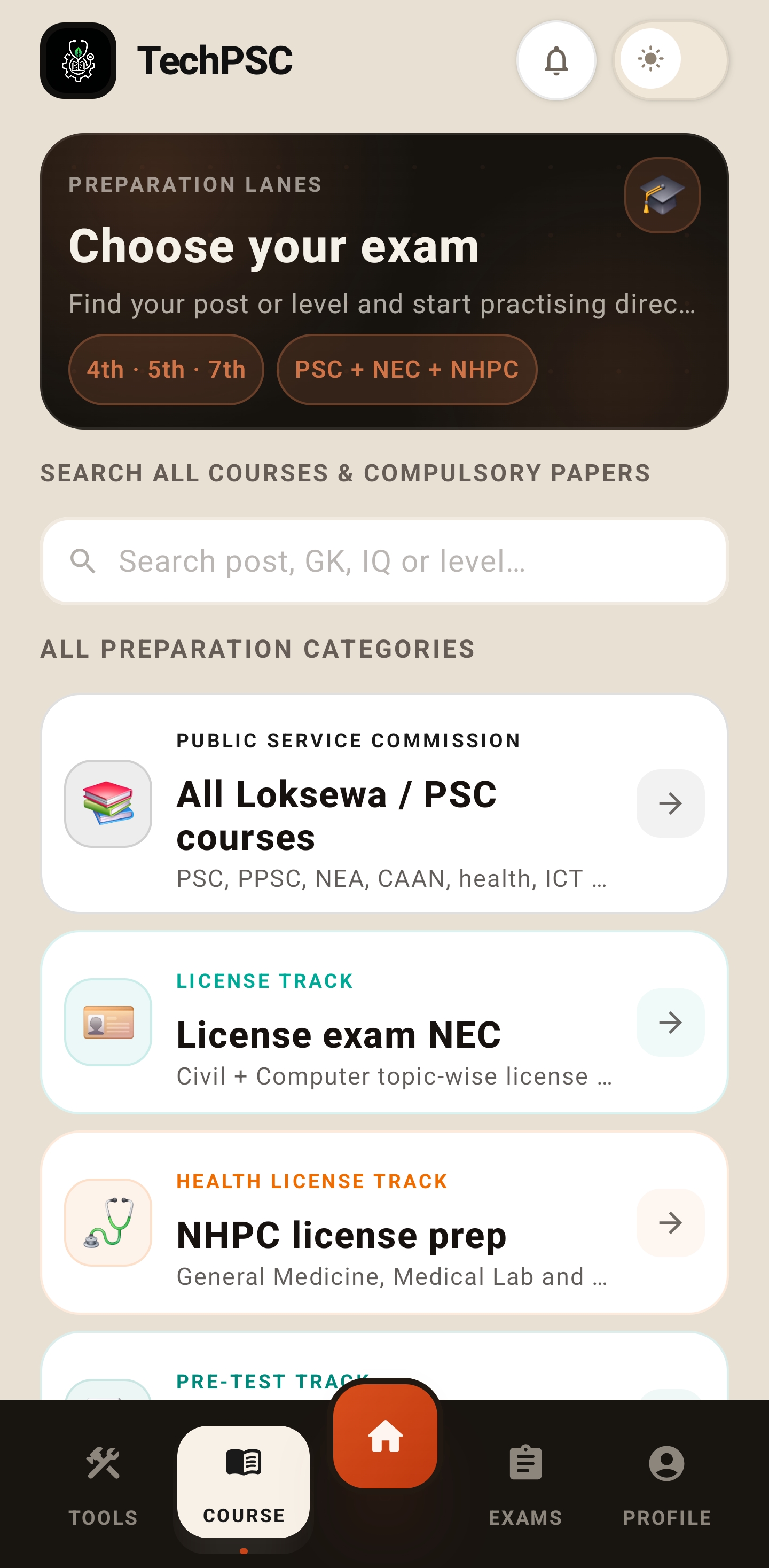 TechPSC exam lanes